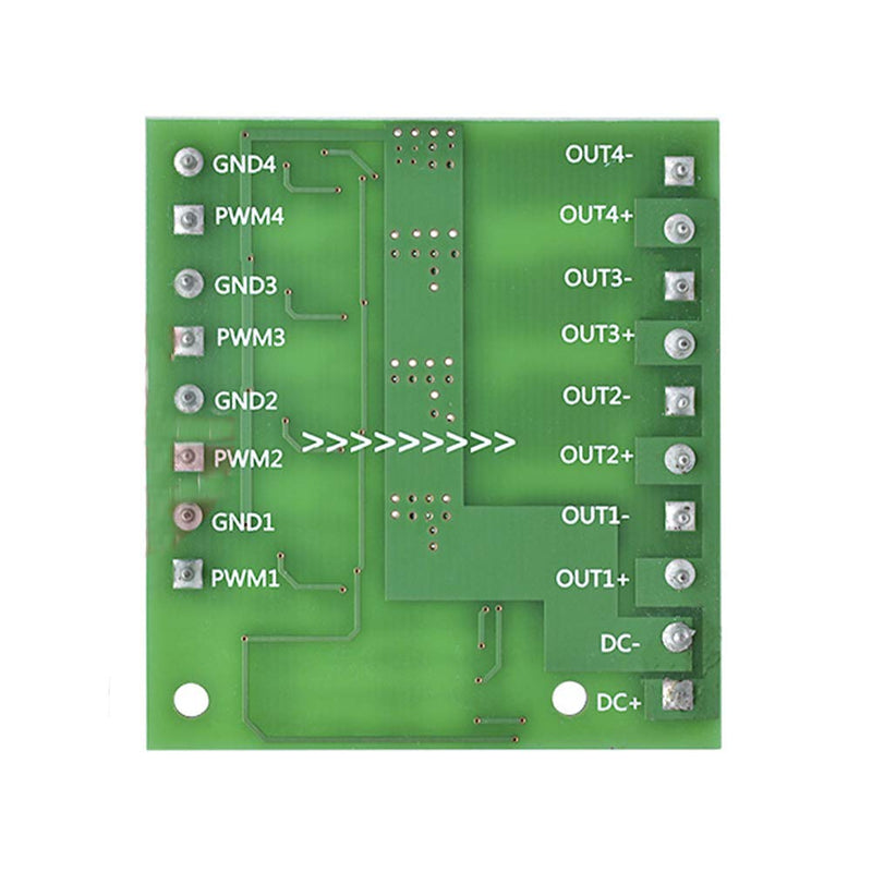 [Australia - AusPower] - ANMBEST MOSFET Trigger Switch 4 Channel Drive Module 400W DC 3.7-27V 10A Large Power PWM Adjustment Electronic Switch Control Board FET 4 