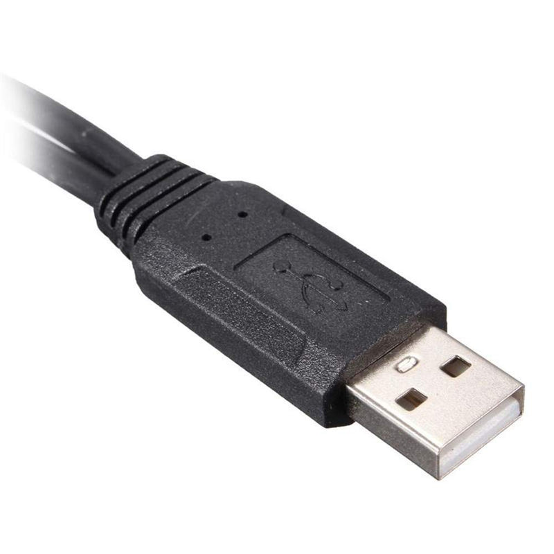 [Australia - AusPower] - USB Splitter,USB Charger Cable,USB A 2.0 Male to Dual USB Female Jack Y Splitter Charging Cable for Laptop/Car/Data Transmission / Charging Etc. (2 Pack) 