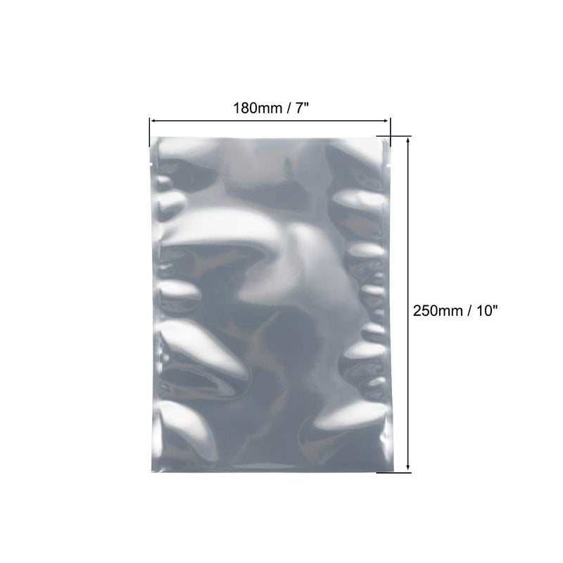 [Australia - AusPower] - uxcell Antistatic Shield Shielding Bag, Flat Open Top Anti Static Bag for Electronic Devices, 7x10 inch(180x250mm), 100 PCS 