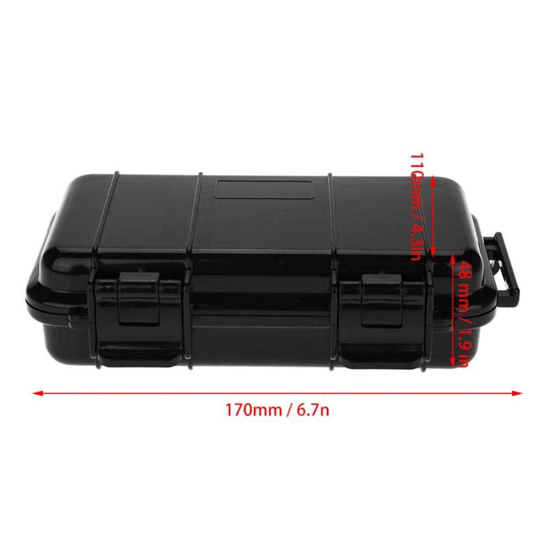 [Australia - AusPower] - Eboxer 3 Sizes Protective Waterproof Case, Outdoor Shockproof Storage Case, with Sponge, for Loading Smartphone Hard Drive, and Other Small Electronic Devices A 6.7x4.3x1.9in 
