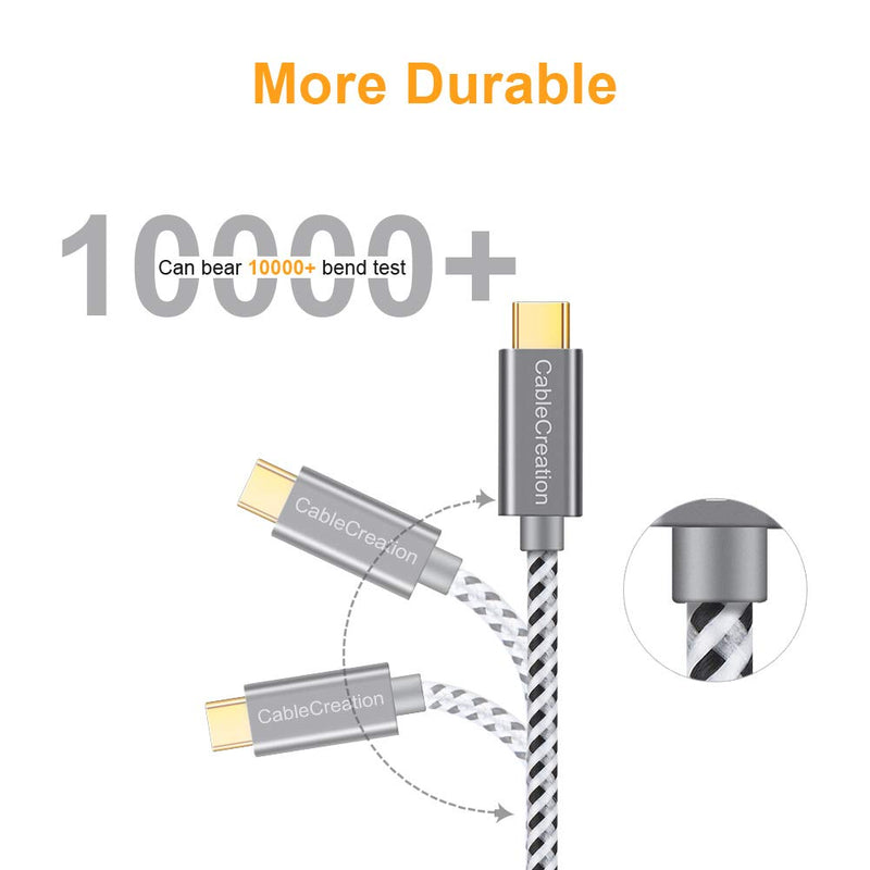 [Australia - AusPower] - USB Type C Cable 4FT, CableCreation USB 2.0 A to C Cable Fast Charging Cable 3A 480Mbps Data, USB to USB C Cable Cord Compatible with MacBook Air Chromebook Pixel Galaxy S22 Ultra S21 S10, Gray 1.2m Space Gray 