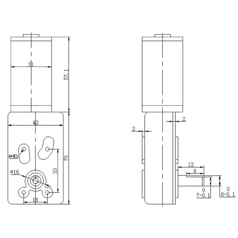 [Australia - AusPower] - BEMONOC Electric DC Motor 12V Gear Motor Reversible Low Speed 3 RPM High Torque Out Shaft 8mm 