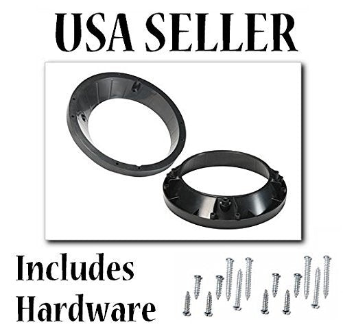 [Australia - AusPower] - Custom Install Parts 5.25-6.5" Speaker Adapter Fits Harley Davidson Ultra & Roadglide Street Electra Enclosure Trim Mount Bezel 
