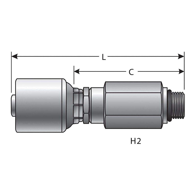 [Australia - AusPower] - Gates G25121-1212 Hydraulic Coupling 