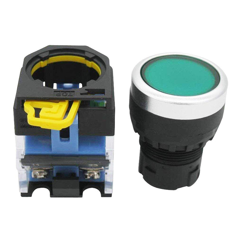[Australia - AusPower] - TWTADE/Red Green Momentary Push Button Switch 440V 10A 1NC 1NO,3 Positions 2NO Latching Rotary Select Selector Switch Station Box (Quality Assurance for 3 Years) hz-11BNGR-20X 