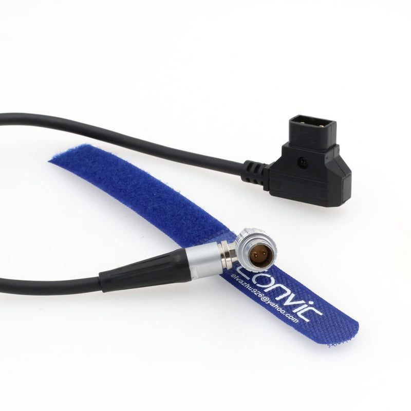 [Australia - AusPower] - Eonvic Power Cable for Kinemini 4K Camera 1B 2 Pin Right Angle to Dtap Male 