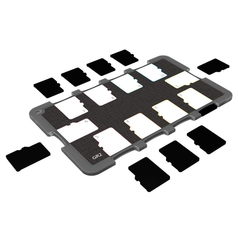 [Australia - AusPower] - 10 Slots Micro SD Card Case Holder Storage Organizer, Ultra Slim Credit Card Size Lightweight Portable TF MSD Memory Card Storage 10 Micro SD Card Slots 