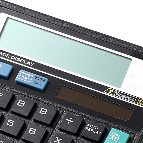 [Australia - AusPower] - Meichoon Large Calculator Dual Power Solar Battery 10 Digit with Big Sensitive Button Basic Office Products Electronic Multifunctional Calculating Machine KA07 