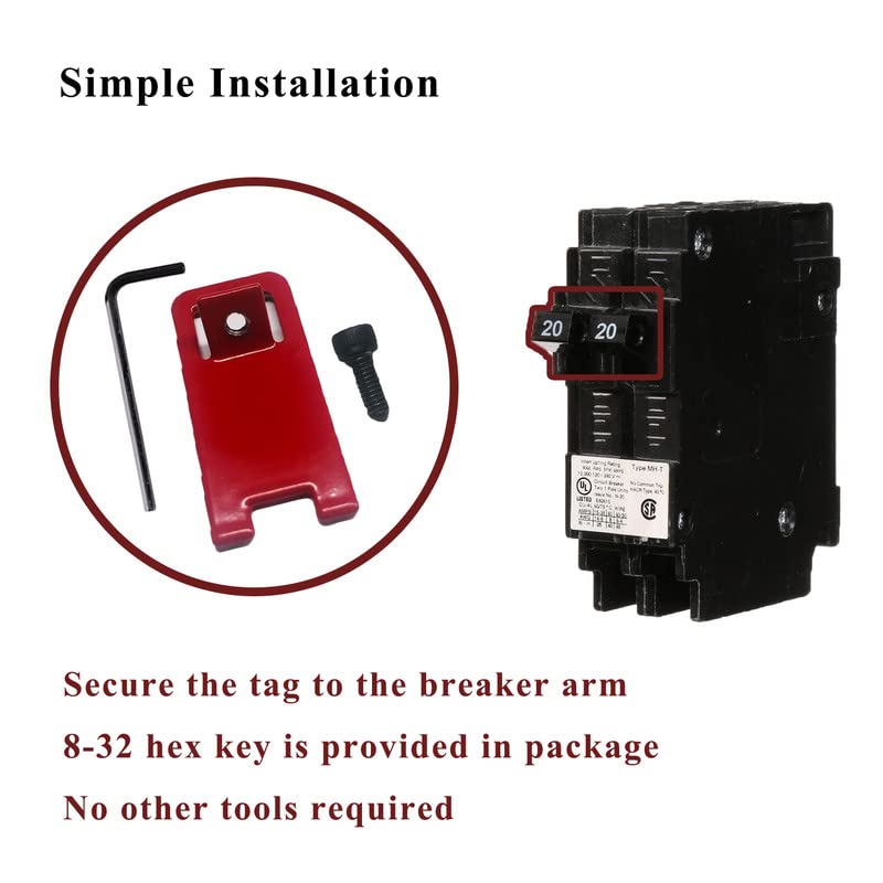 [Australia - AusPower] - 2 sets ELOCK-FA Fire Alarm Lock, E-Series Fire Lockout Kit, Red1 1 