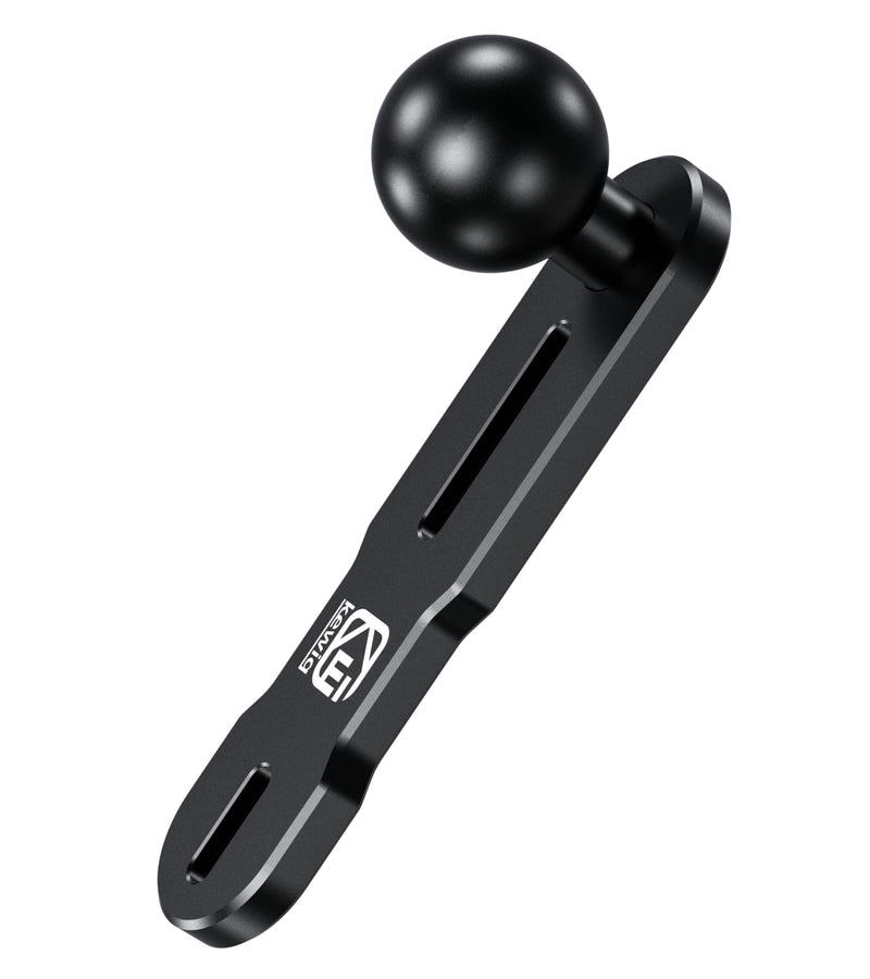 [Australia - AusPower] - BRCOVAN Aluminum Alloy Mount Base with 1'' TPU Ball for Motorcycle Brake/Clutch Reservoir Cover Compatible with RAM Mounts B Size 1 Inch Ball Double Socket Arm 