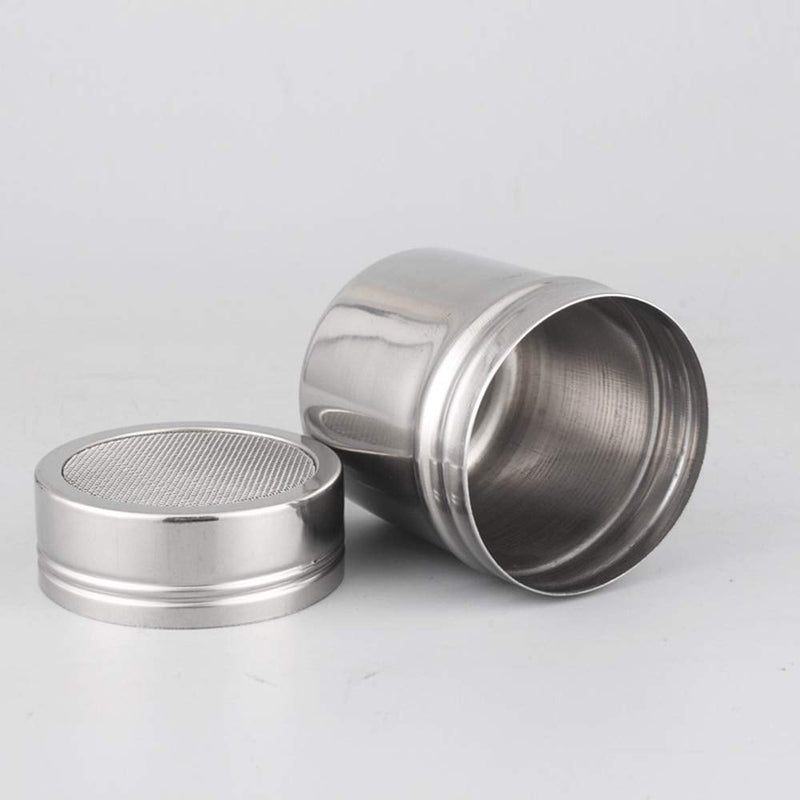 [Australia - AusPower] - Set of 3Pcs Powder Sugar Shaker with Lid,Stainless Steel Fine Mesh Shaker, for Sifter Cocoa,Cinnamon Powder,Icing Sugar,Chocolate Coffee (Small) 3 Small 