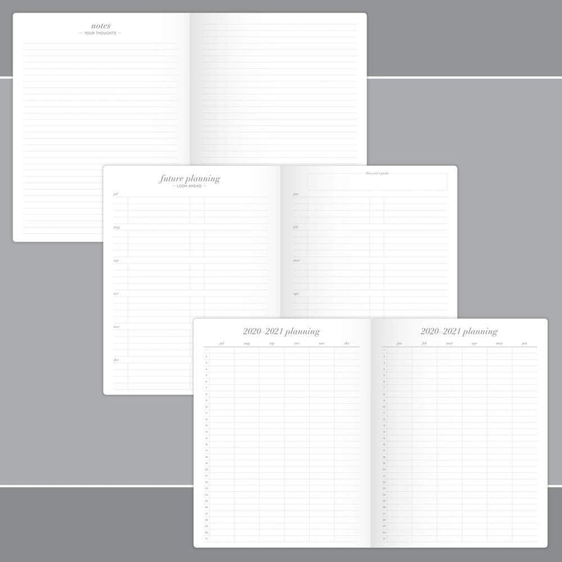 [Australia - AusPower] - Academic Planner 2020-2021, Cambridge Monthly Planner, 8-1/2" x 11", Large, Workstyle, Gray (1442-091A-30) Large Gray 