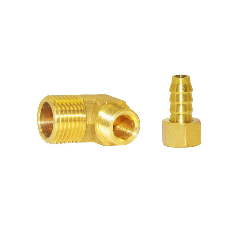 [Australia - AusPower] - Joywayus 90 Degree Elbow Detachable Connector Fitting 1/2" Barb Swivel x 1/2" Male Pipe Brass Hose Fitting for Water Fuel Air 1/2"Barb x 1/2"Male Detachable 