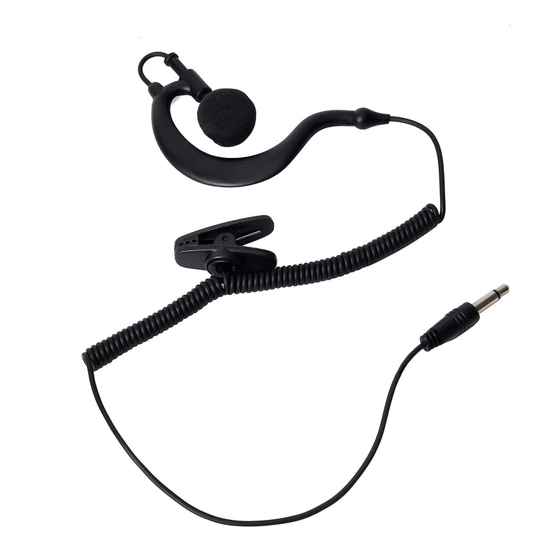 [Australia - AusPower] - G Shape 3.5mm Police Receive/Listen Only Earpiece Soft Ear Hook Surveillance Headset for Radio Speaker Mics,Shoulder Mics 