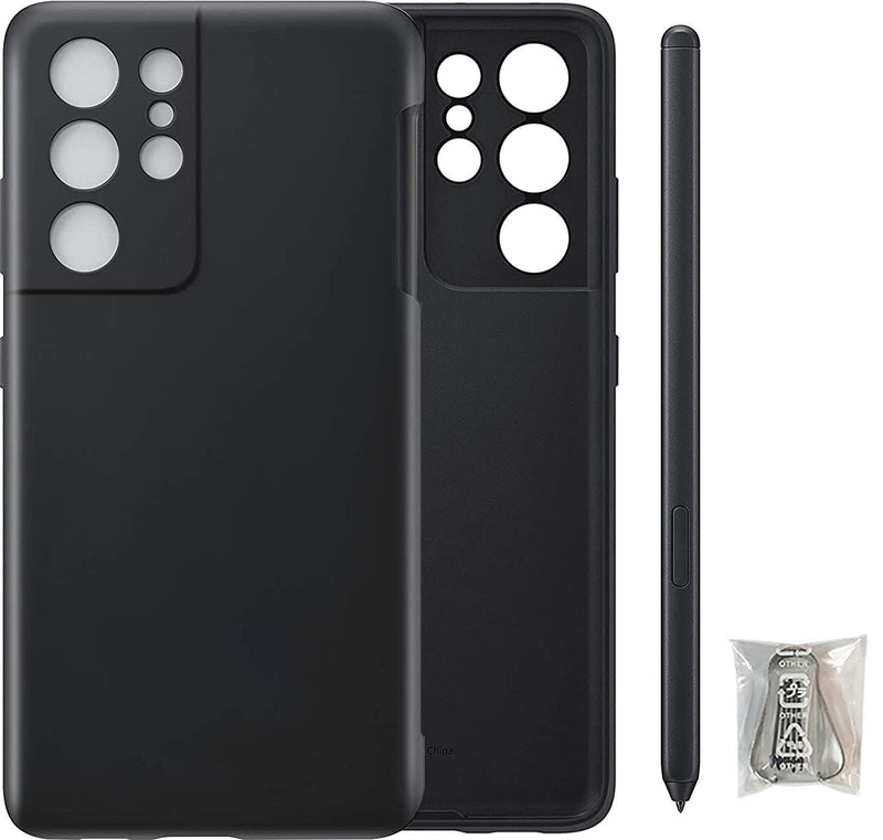 [Australia - AusPower] - Galaxy S21 Ultra Silicone Case with S Pen Replacement for Samsung Galaxy S21 Ultra 5G (Black) 