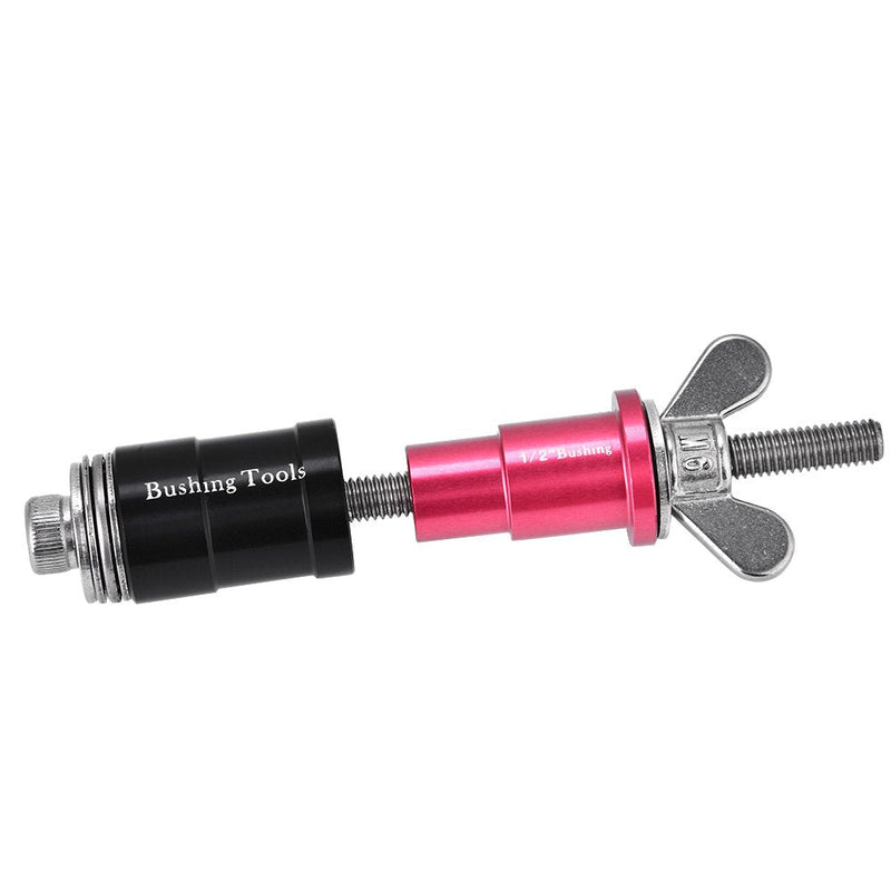 [Australia - AusPower] - Dioche Rear Shock Bushing Tool, Anti-Rust Rear Shock Eyelet Bushing Removal Install Tool with 3 Adapters for Bike Maintenance 