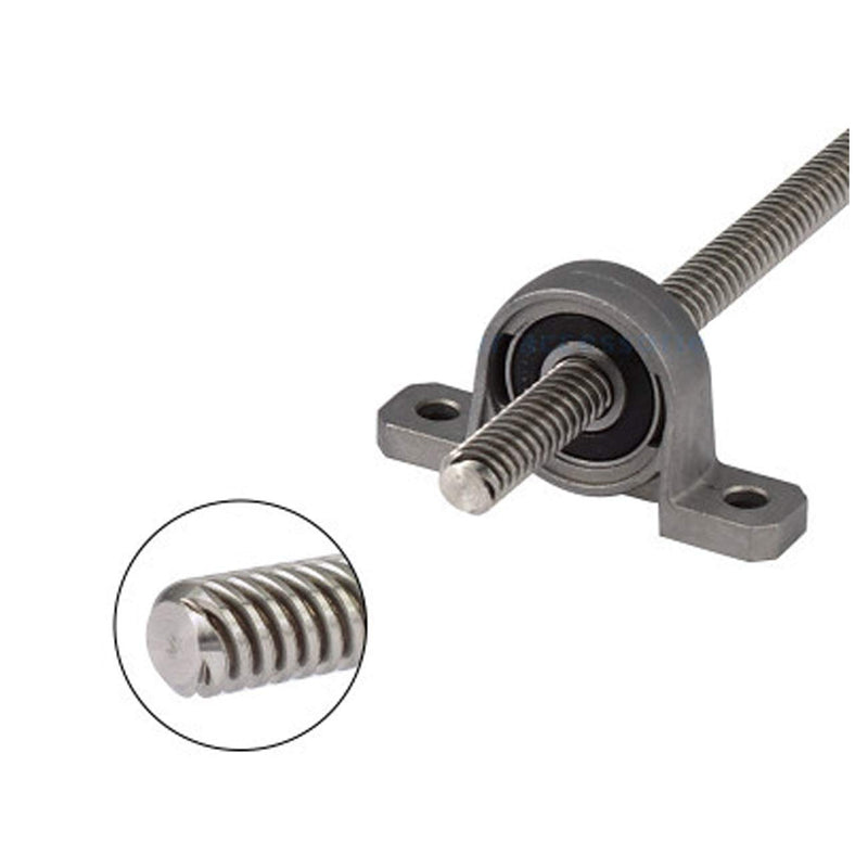 [Australia - AusPower] - LC LICTOP 8mm Diameter Rod 3D Printer 200mm T8 Lead Screw Nut Set（Lead Screw+Copper Nut +Pillow Bearing Block+Coupler) 