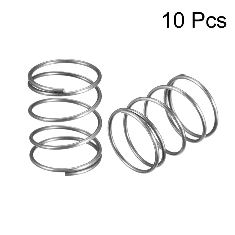 [Australia - AusPower] - uxcell Wire Diameter 0.05", OD 0.79", Free Length 1" Spring Steel Coil Extended Compressed Spring 10pcs 1.2mm*20mm*25mm 