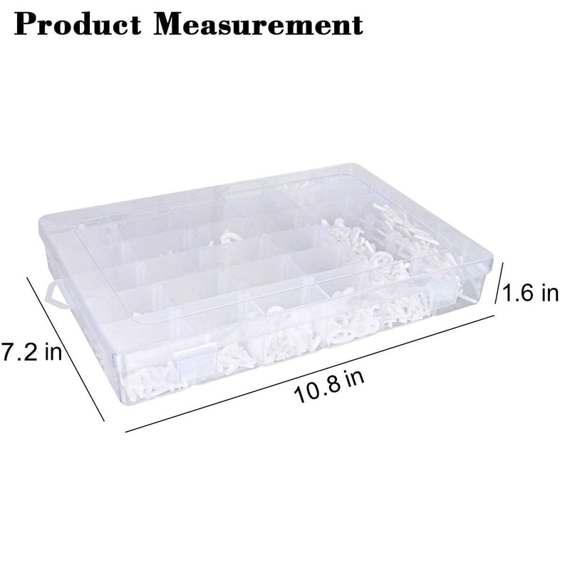 [Australia - AusPower] - Letter Board Letters,645 PRE-Cut Characters (3/4 and 1 Inch,White) With Sorting Tray Choice B 