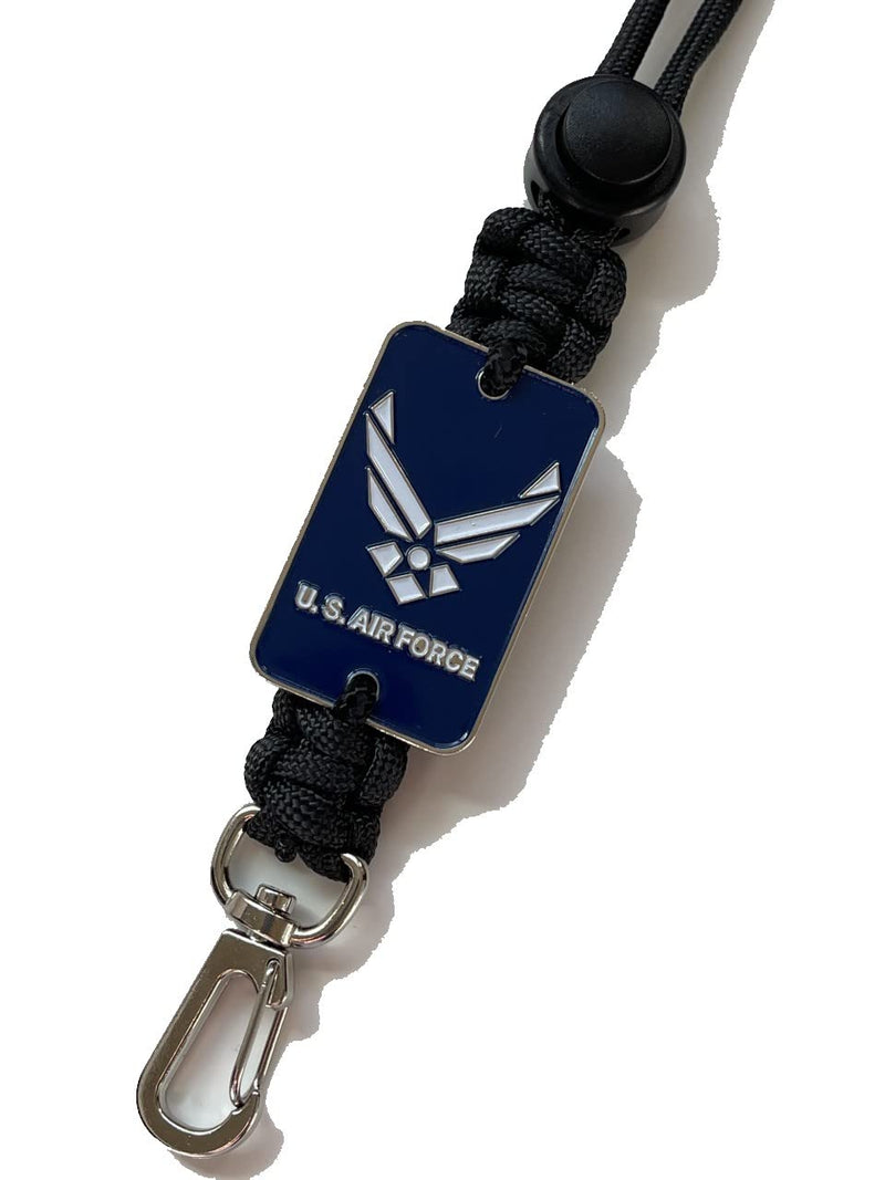 [Australia - AusPower] - Parachute cord neck id lanyard - US Air Force, Air Force paracord lanyard 