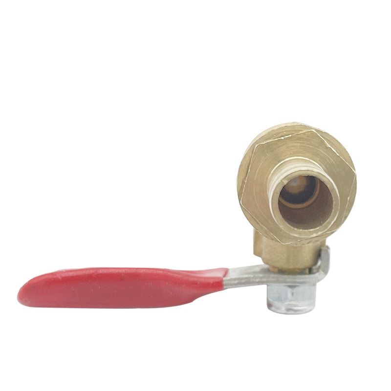 [Australia - AusPower] - Metaland Brass 3/8" Barb Valve 2 Way Shut-Off Valve for Water Fuel Air 10mm Pex Tubing (Pack of 2) 
