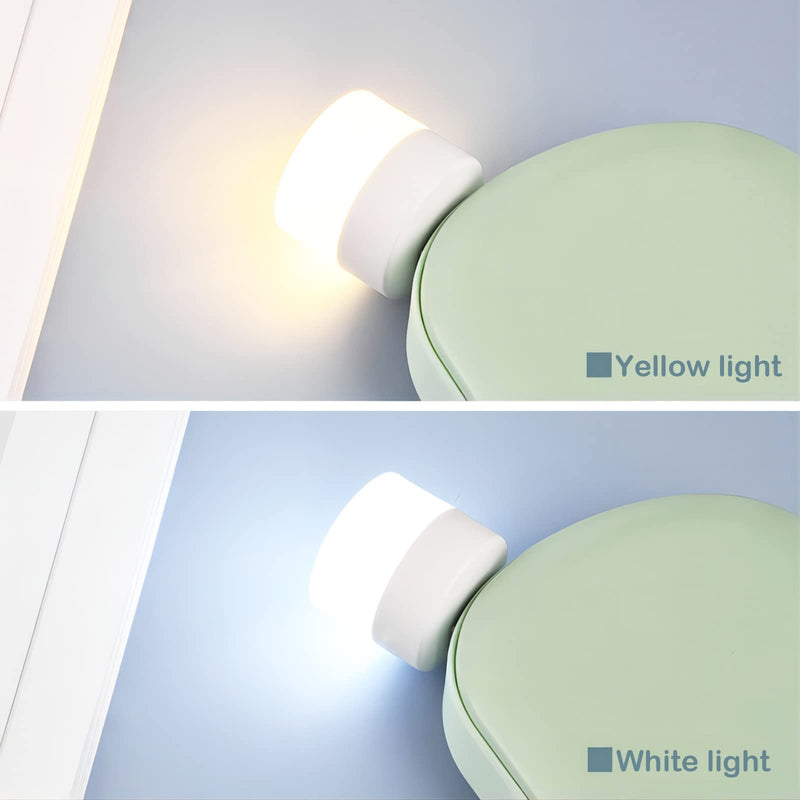 [Australia - AusPower] - DASITON Plug in LED Night Light Mini USB LED Light Flexible USB LED Ambient Light Mini USB LED Light, LED Portable car Bulb, Indoor, Outdoor, Reading, Sleep (4 Warm Light) 4 Warm Light 