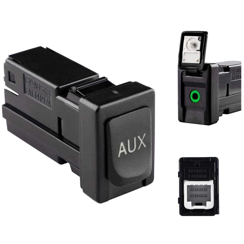 [Australia - AusPower] - Aux Port Replacement - Compatible with 2007-2014 Corolla Camry Tundra RAV4 Tacoma Sienna Highlander Matrix - Replaces 86190-02010 - Auxiliary Input Adapter Aux Jack Aux input Car Stereo Jack 