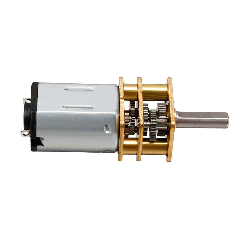 [Australia - AusPower] - uxcell Micro Speed Reduction Motor DC 3V 25RPM with Full Metal Gearbox 0.15A Electric Gear Box Motor with 2 Terminals for DIY RC 