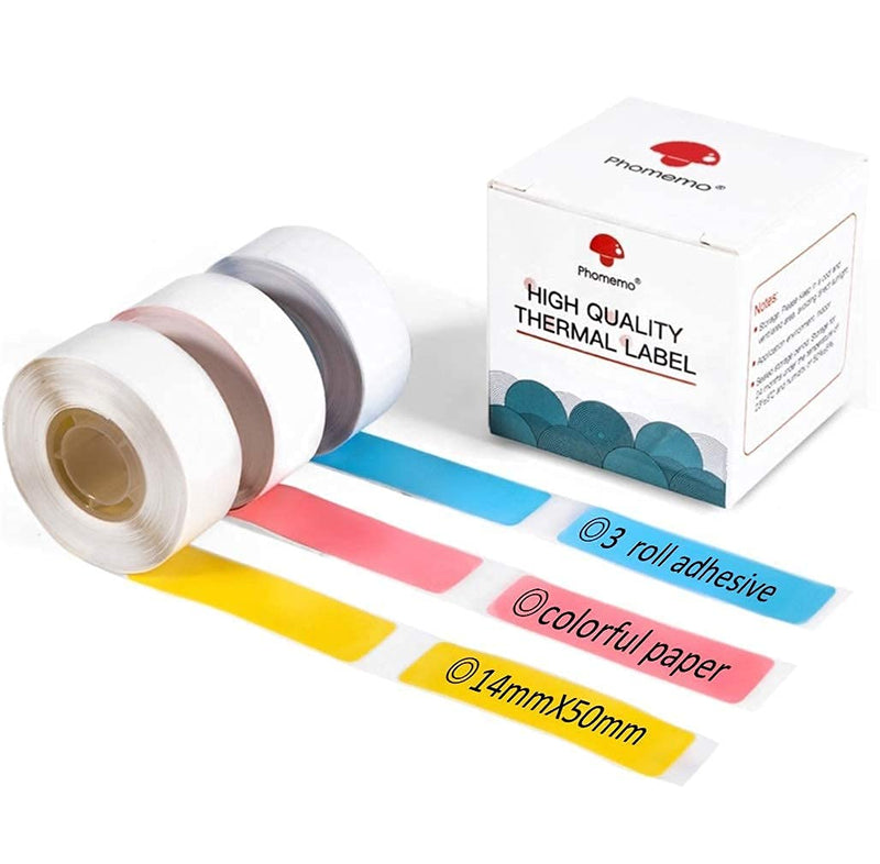 [Australia - AusPower] - Phomemo Carry Travel Bag Bundle with Phomemo D30 Adhesive Color Label Paper（14mm X 50mm） 