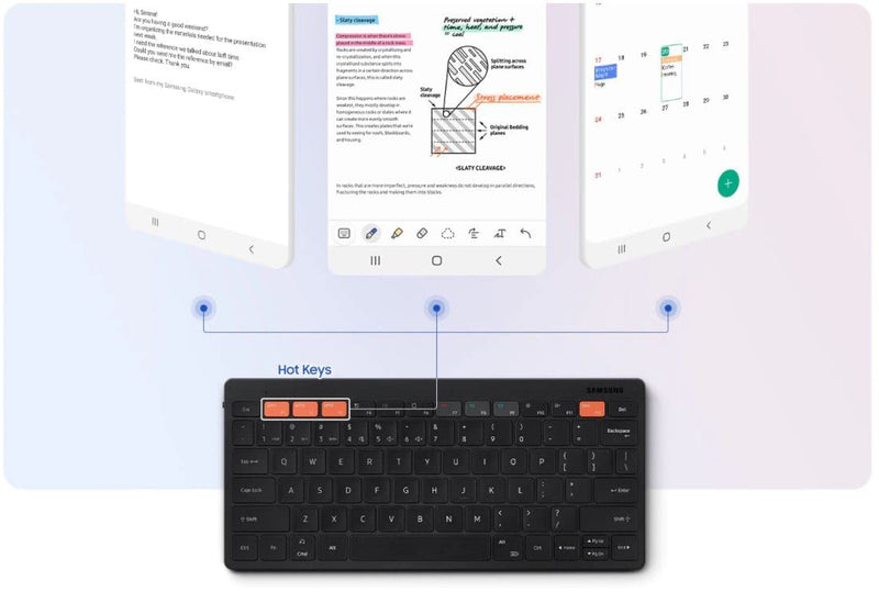 [Australia - AusPower] - Samsung Official Smart Keyboard Trio 500 (EJ-B3400UBEGUS), Black - US Model 