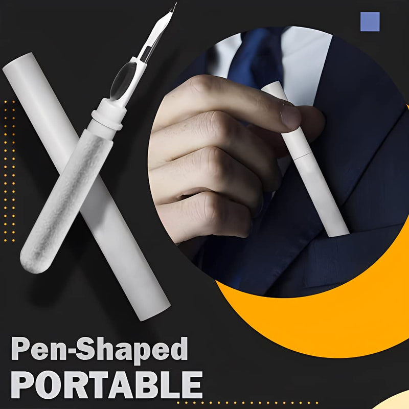 [Australia - AusPower] - Bluetooth Earbuds Cleaning Pen, Multifunction Airpod Cleaner Kit with Soft Brush for Wireless Earphones Bluetooth Headphones Charging Box Accessories, Computer, Camera and Mobile Phone (White) White 