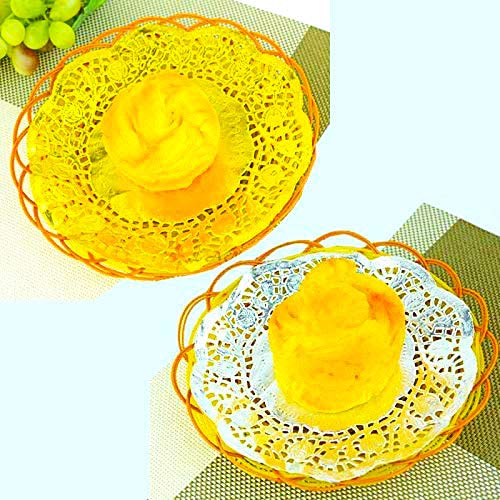 [Australia - AusPower] - 12 Inch Gold Paper Doilies Lace Round Foil Paper Placemats Doily Paper Pad for Cakes Desserts Crafts Party Wedding Tableware Decoration (100 Pack) 