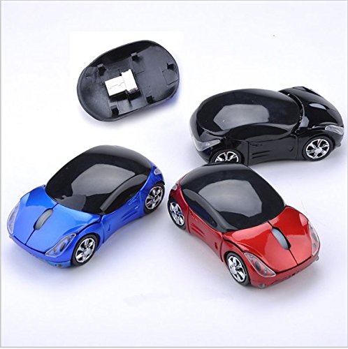 [Australia - AusPower] - WXG Wireless Mouse 3D Car Shape Mouse 2.4GHz USB Gaming Mouse with Receiver for PC Laptop Black 