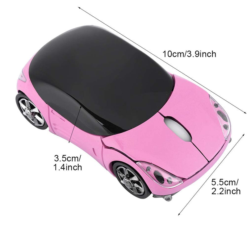 [Australia - AusPower] - 1600DPI Portable Wireless Mouse with 3 Buttons,10M 2.4G Bluetooth Optical Mouse with a Receiver Storage, Mouse for Mac/ME/Windows PC/Tablet Gaming Office(Pink) Pink 