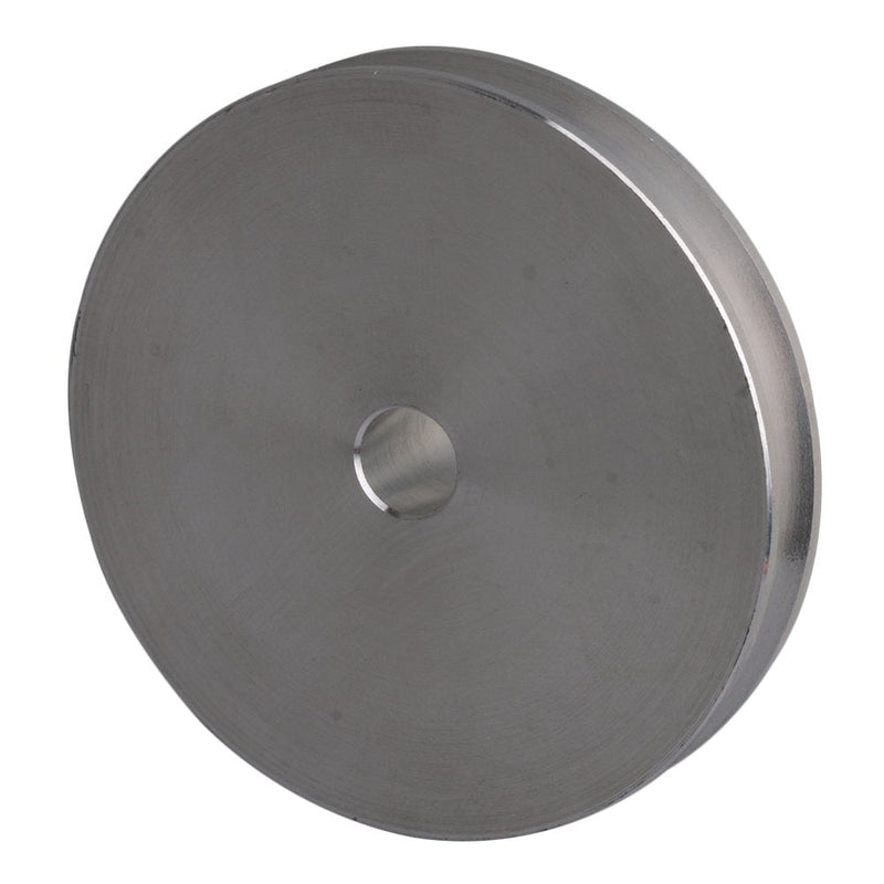 [Australia - AusPower] - BQLZR 58x16x8MM Silver Aluminum Alloy Single Groove 8MM Fixed Bore Pulley for Drilling Machine 3-5MM PU Round Belt 