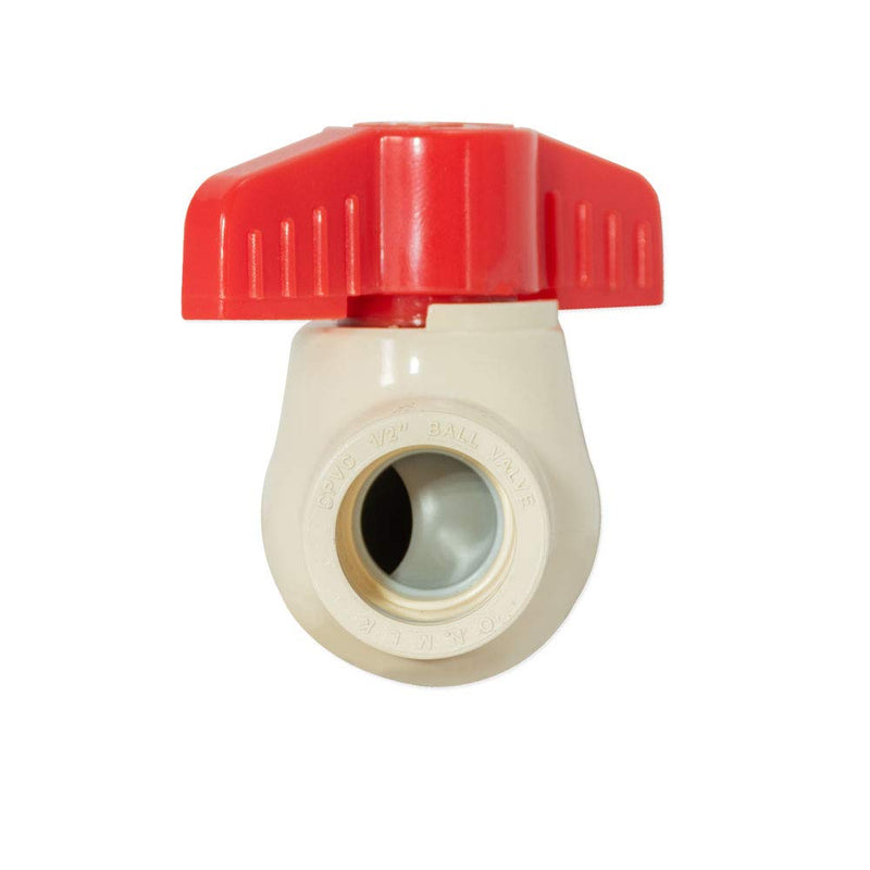 [Australia - AusPower] - Eastman 48636 Schedule 80 Cpvc Ball Valve , White , 1/2" Slip 