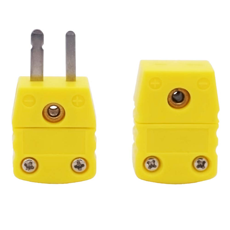 [Australia - AusPower] - Twidec/2 Pair K Type Male Female Thermocouple Plug Adapter Cable Wire Connector 