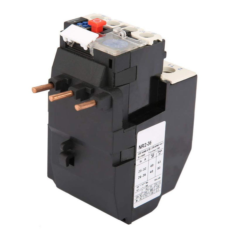 [Australia - AusPower] - Relay, NR2-36 Electric Heat Protect Thermal Overload Relay 23-32A Motor Protector Electric Authorized Thermal Accessory 