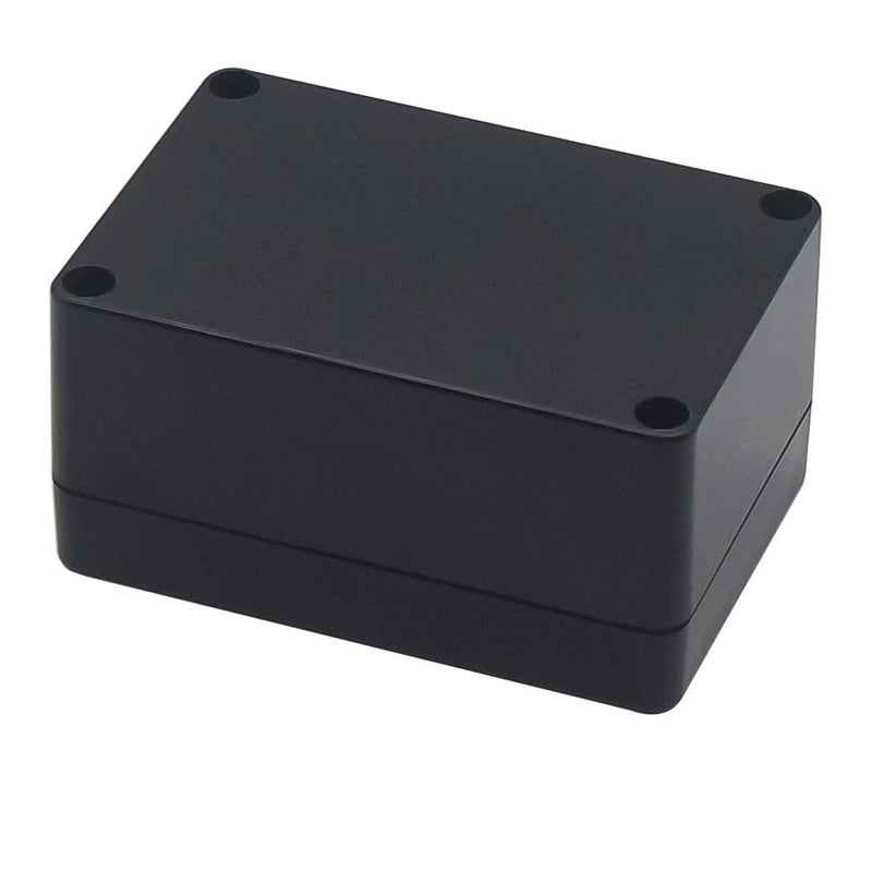 [Australia - AusPower] - Zulkit Project Box ABS Plastic IP65 Waterproof Dustproof Electrical Junction Box Enclosure Black 3.94 x 2.68 x 1.97 inch (100X68X50mm) (Pack of 2) 3.94" x 2.68" x 1.97"(Pack of 2) 