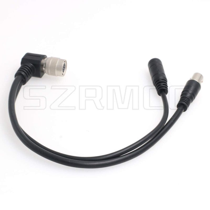[Australia - AusPower] - SZRMCC Female BNC and Input DC 5.5mm x 2.1mm to Hirose 12 pin Female Y Split Video Power Cable for Sony Industrial Camera 