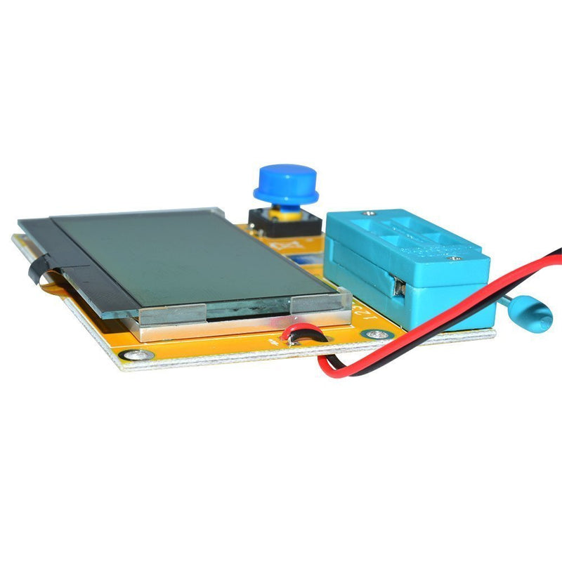 [Australia - AusPower] - HiLetgo LCR-T4 Multifunctional Resistor Capacitor Diode SCR Inductor Triode MOSFET Tube Meter Tester component tester kit 9V with 128 * 64 Green Backlight LCD Display 