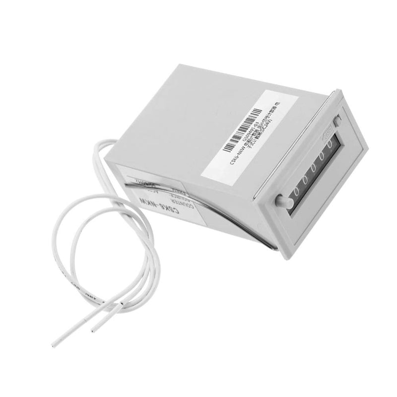[Australia - AusPower] - 6 Digit Electromagnetic Counter, Frequency Counter High Speed Electromagnetic Pulse Counter AC 220V / AC 110V / DC 24V / DC 12V Used in Petroleum, Textile, Machinery, Mining (#03 DC 24V) 