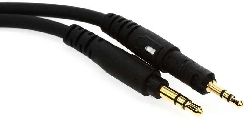 [Australia - AusPower] - Audio-Technica HP-SC Replacement Cable for M-Series Headphones,Black Short Black Cable 