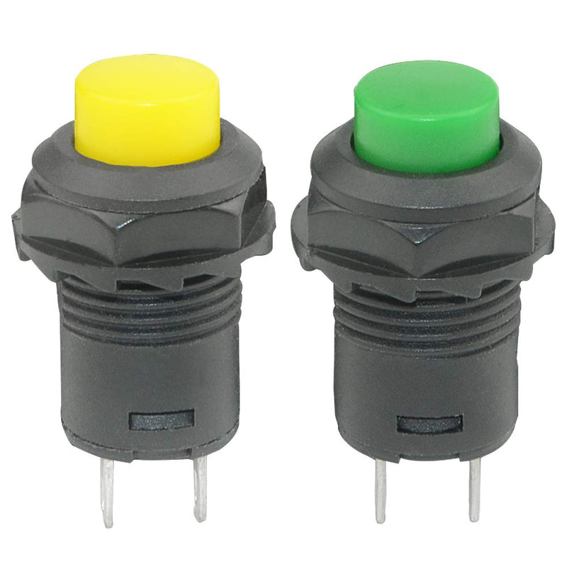 [Australia - AusPower] - WMYCONGCONG 30 PCS 12mm Self-Locking Latching Push Button Switch AC 250V/1.5A 125V/3A 