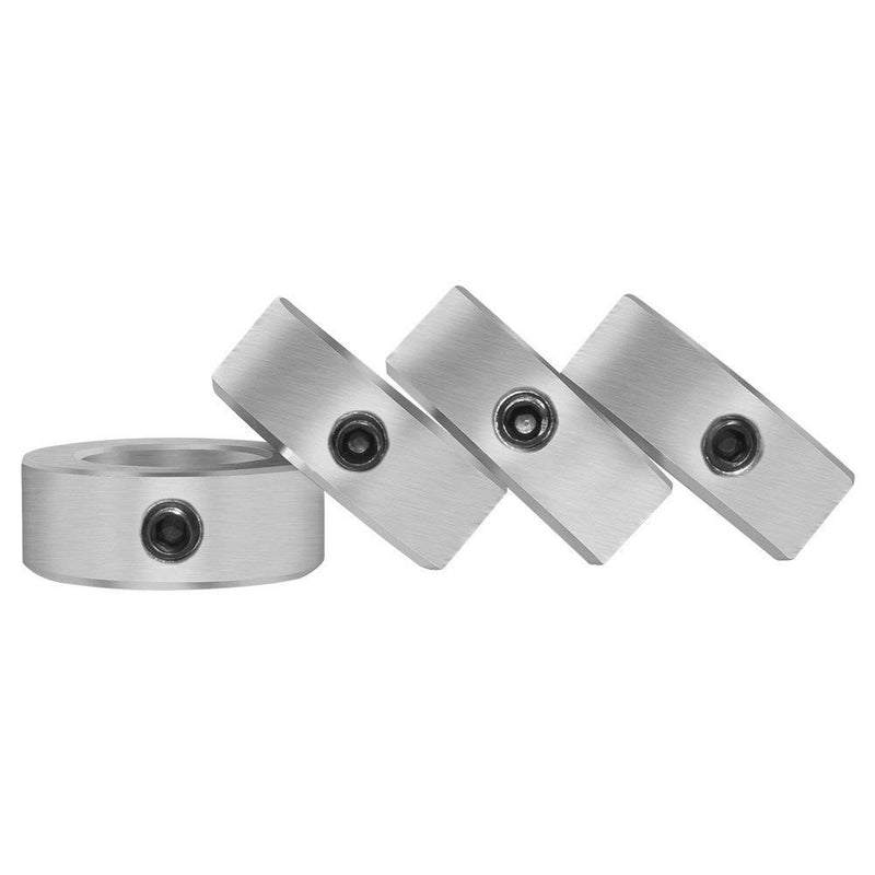 [Australia - AusPower] - KZNANZN 25.4mm 1" Bore Zinc Plated Shaft Collars Solid Steel Set Screws Style 1" 