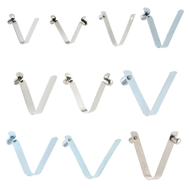 [Australia - AusPower] - Lixada 6pcs Kayak Paddle Spring Clips Tent Pole Clips Push Button Spring Snap Clip Locking Tube Pin 
