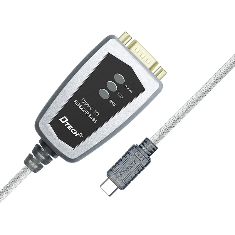 [Australia - AusPower] - DTECH FTDI USB to Serial Adapter RS485 RS422 to USB C Cable with Breakout Board LED Indicators RS-422 RS-485 Cable Converter Supports Windows 11 10 8 7 XP Mac (6 Feet) 