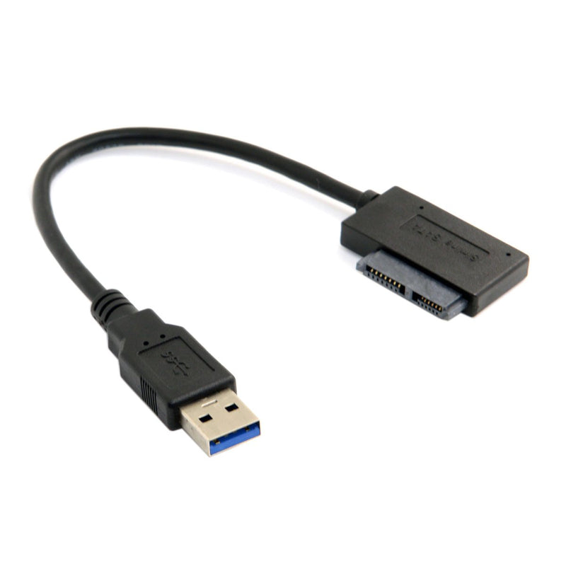 [Australia - AusPower] - Cablecc USB 3.0 to 7+6 13pin Slimline Sata Adapter Cable for Laptop Cd DVD Rom Optical Drive 