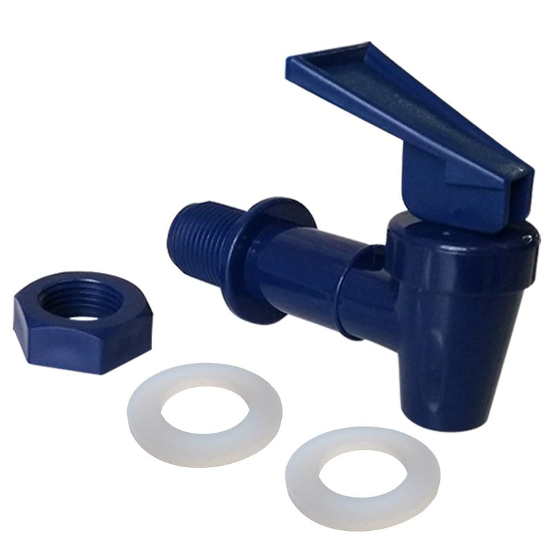 [Australia - AusPower] - Water Crock Water Tap - Water Bottle Jug Reusable Spigot Spout - Replacement Water Beverage Lever Pour Dispenser Valve - Water Dispenser Cooler Faucet.(Pack of 6 Blue) 