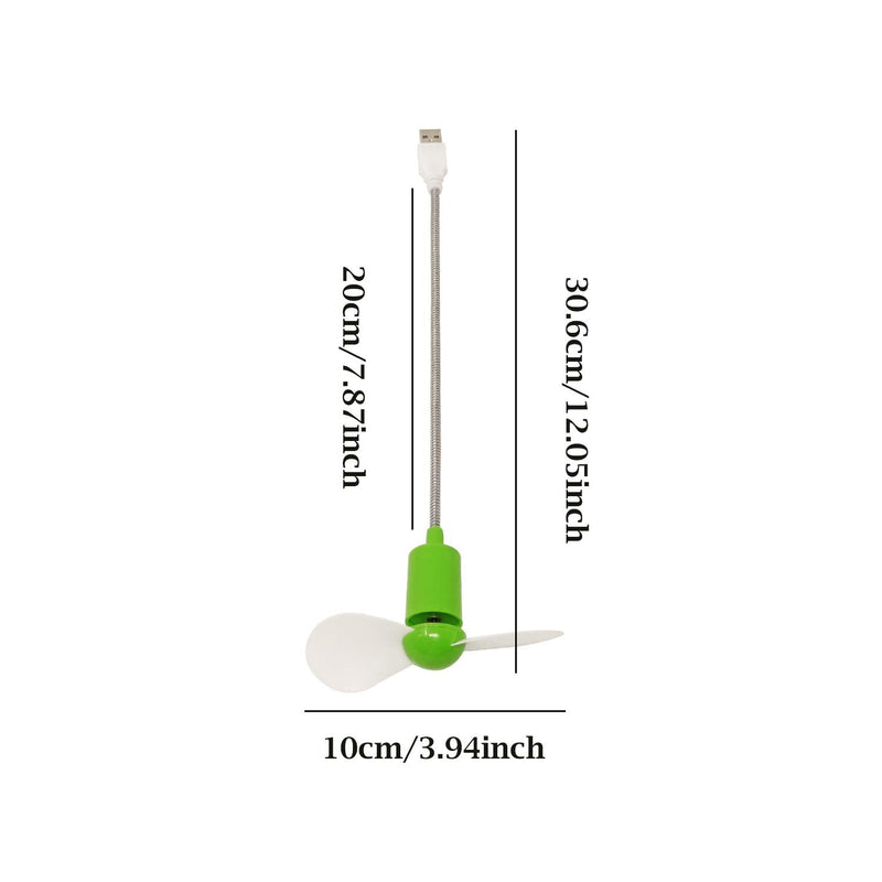 [Australia - AusPower] - Honbay 4PCS Mini Mobile Portable USB-Powered Cooling Fan Gooseneck Air Blower for Desktop PC Computer Laptop Notebook Tablet 